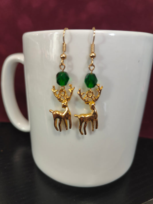 Christmas Holiday Reindeer Earrings