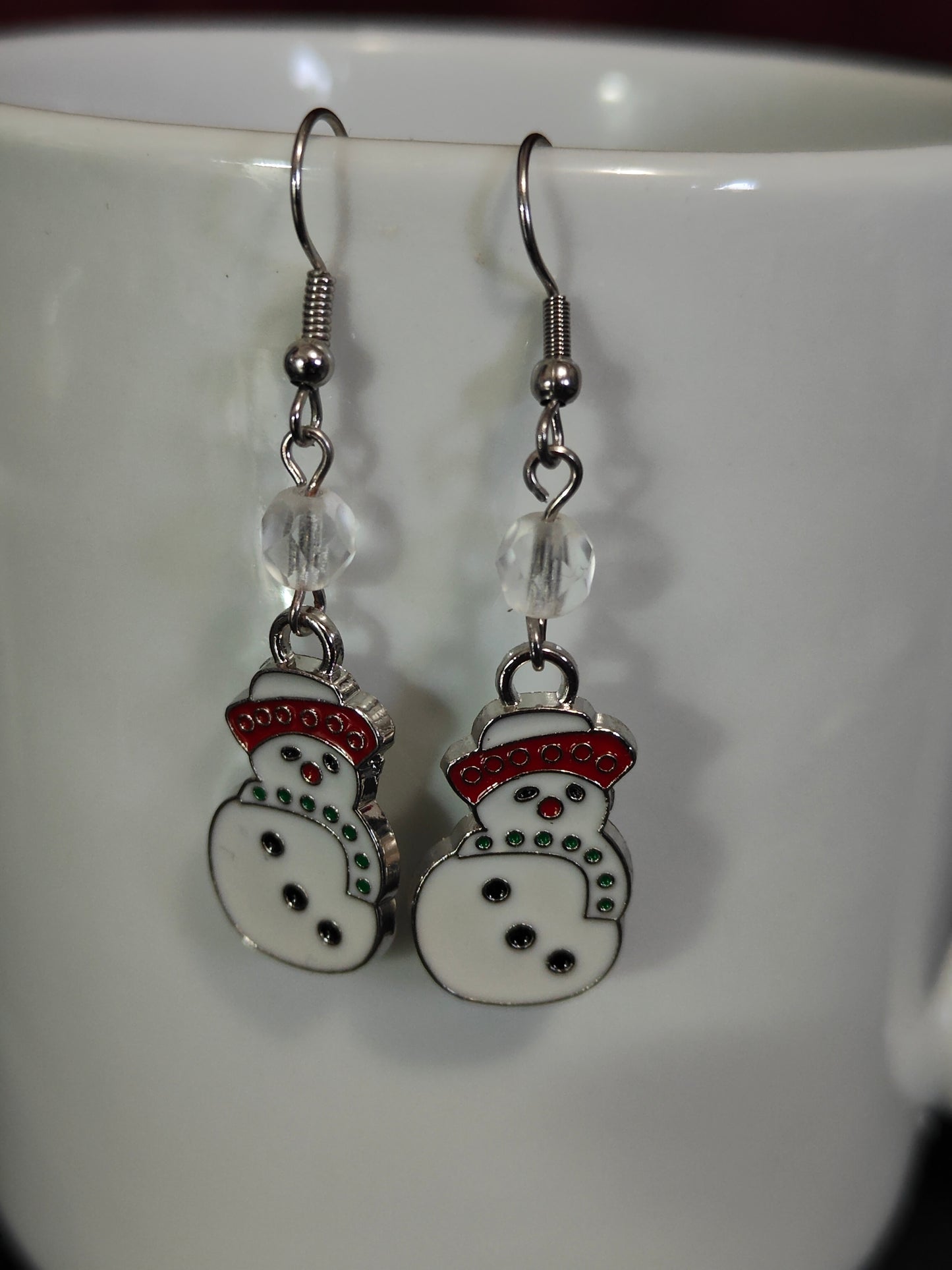 Snowman Crystal Earrings