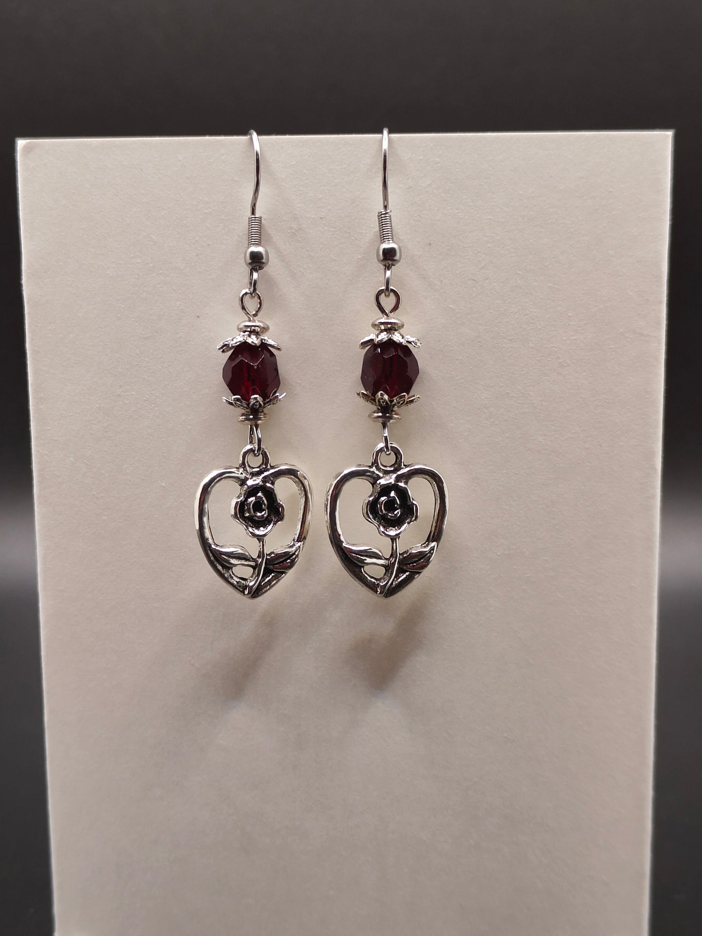 Heart of a Rose Earrings