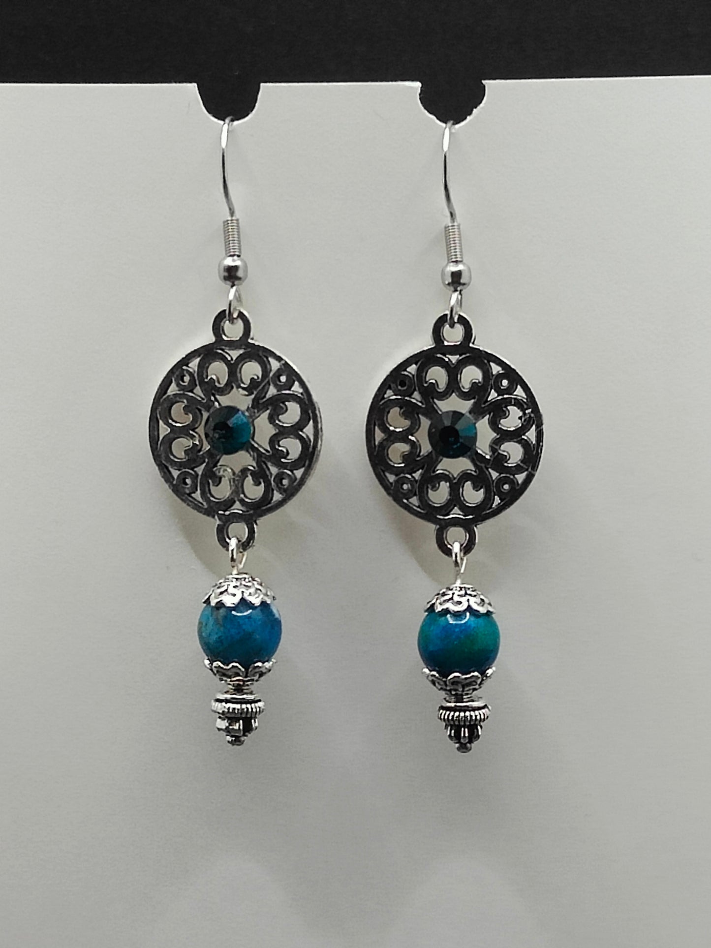 Chrysocolla Stone Earrings