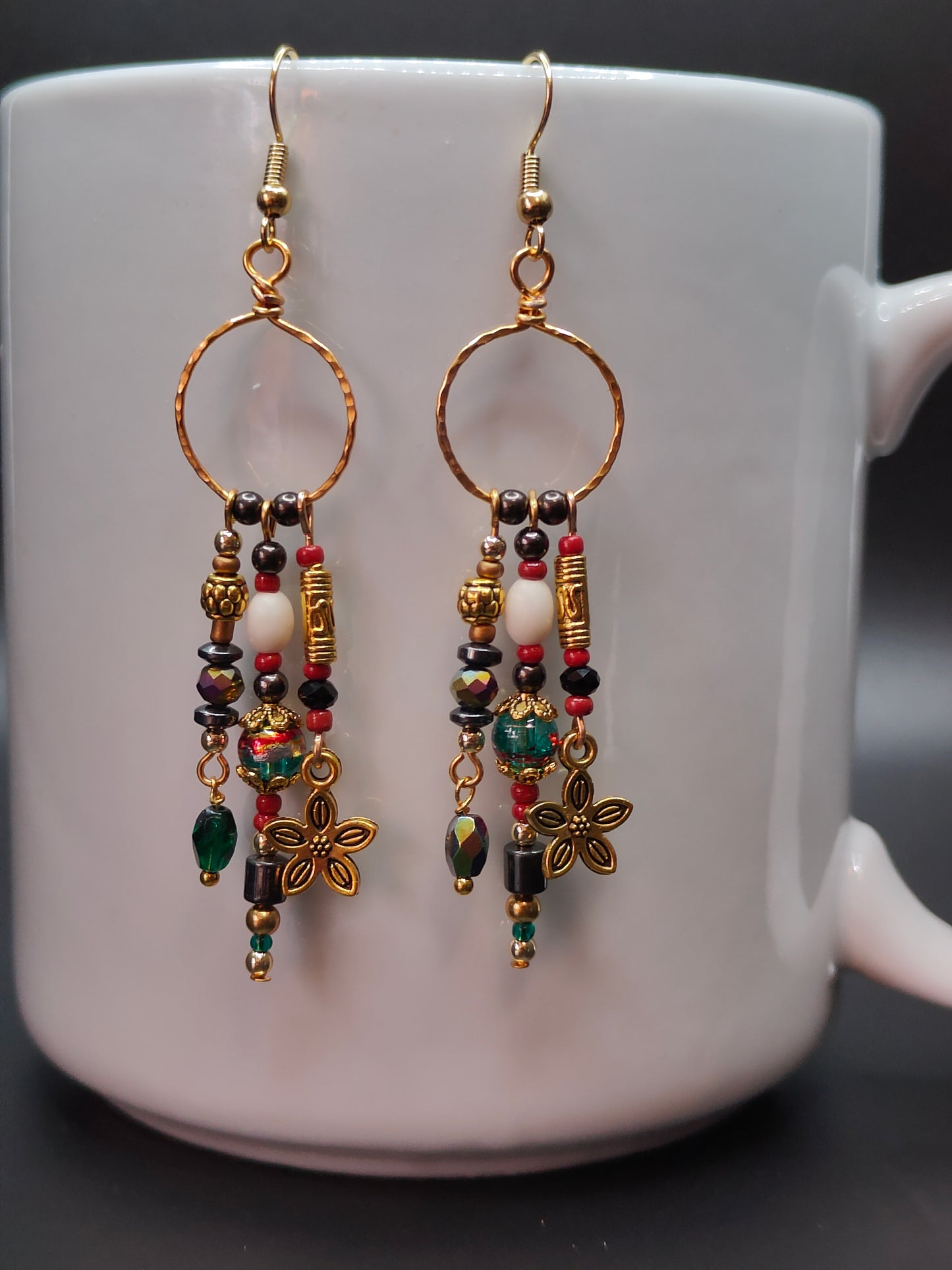 Bohemian Bling Long Dangle Earrings