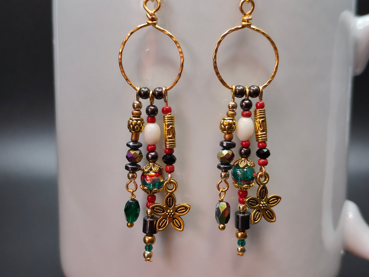 Bohemian Bling Long Dangle Earrings